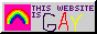 A scrawled Microsoft Paint image of a rainbow with the text 